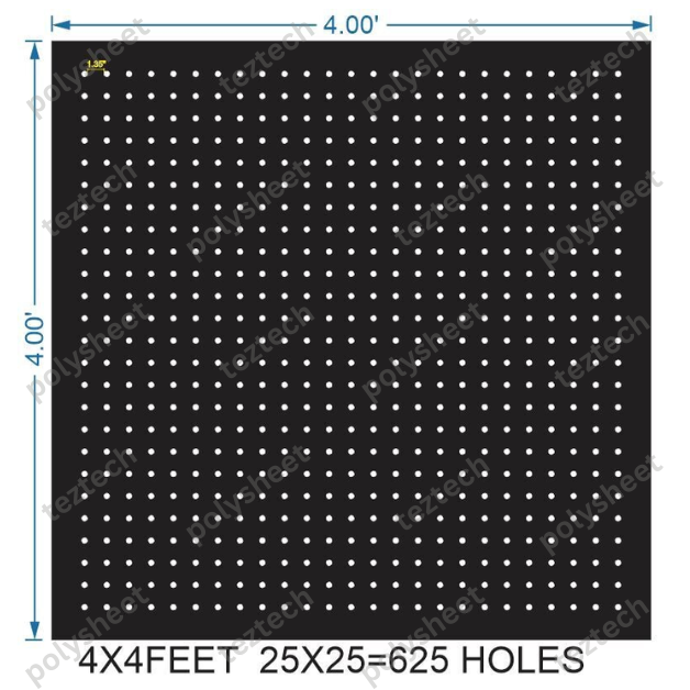 SCR213 4X4 FEET 25X25 HOLES SCREEN TOTAL HOLES=625