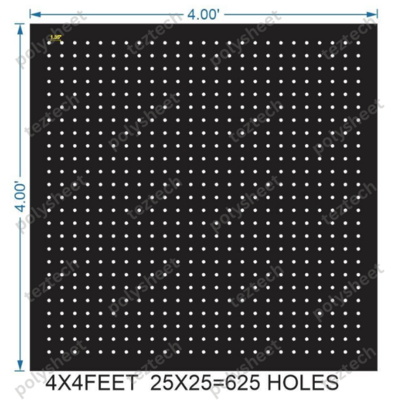 SCR213 4X4 FEET 25X25 HOLES SCREEN TOTAL HOLES=625