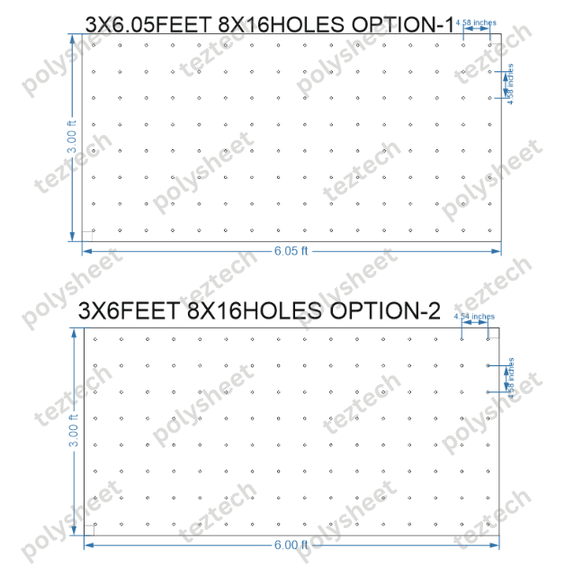 SCR399	 3X6 FEET 8X16 HOLES SCREEN TOTAL HOLES=128