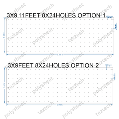 SCR400	3X9 FEET 8X24 HOLES SCREEN TOTAL HOLES=192