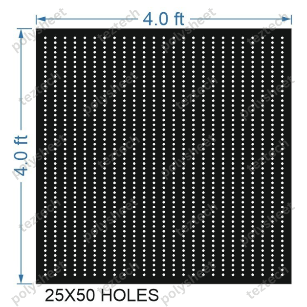 SCR214 4X4 FEET 50X25 HOLES SCREEN TOTAL HOLES=1250