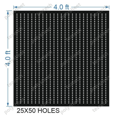 SCR214 4X4 FEET 50X25 HOLES SCREEN TOTAL HOLES=1250