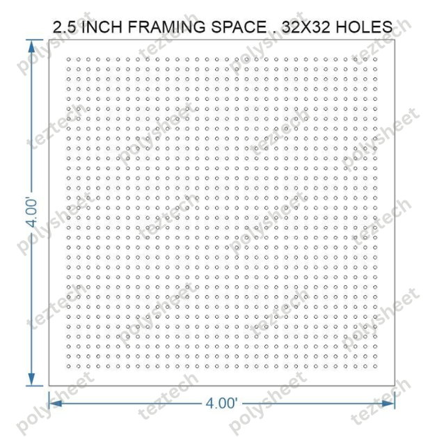 SCR222 4X4 FEET 32X32 HOLES SCREEN TOTAL HOLES=1024