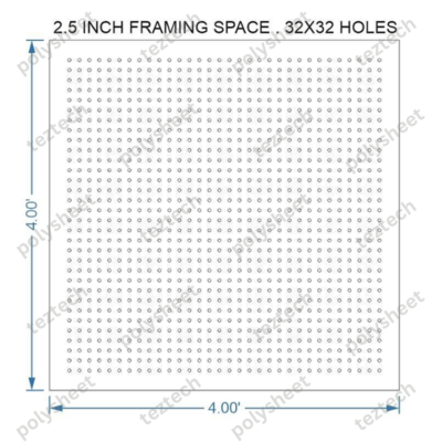 SCR222 4X4 FEET 32X32 HOLES SCREEN TOTAL HOLES=1024