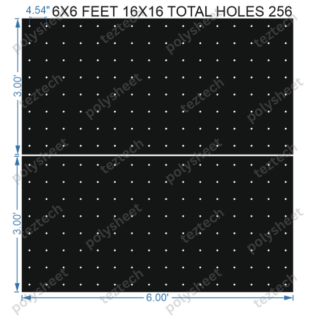 SCR235 6X6 FEET 16X16 HOLES SCREEN TOTAL HOLES=256