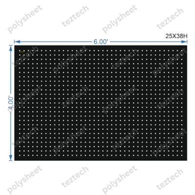 SCR127 4X6 FEET 25X38 HOLES SCREEN TOTAL HOLES=950