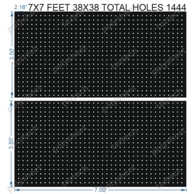 SCR270 7X7 FEET 38X38 HOLES SCREEN TOTAL HOLES=1444