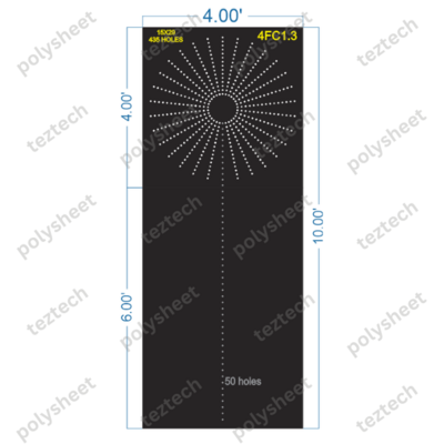 4FC1.3 TOP CIRCLE CRACKER TREE POLY SHEET WITH HOLES