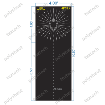 4FC1.4 TOP CIRCLE CRACKER TREE POLY SHEET WITH HOLES