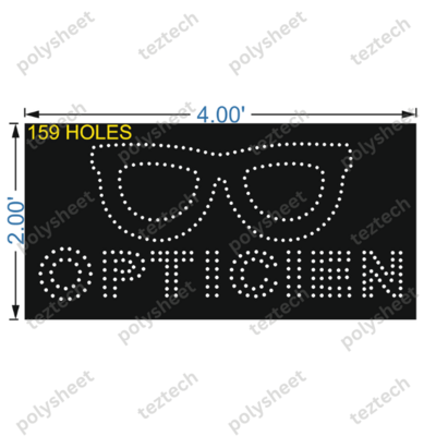 OF4 OPTICAL 2x4FEET 159 HOLES