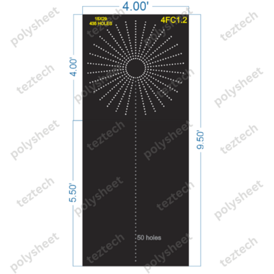 4FC1.2 TOP CIRCLE CRACKER TREE POLY SHEET WITH HOLES