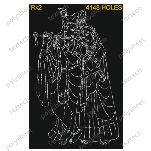 ND-RK2 RADHAKRISHNA 11X17FT4148 HOLES (WITH 5 PARTS)