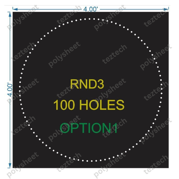 RND3 ROUND BORDER  4X4FT