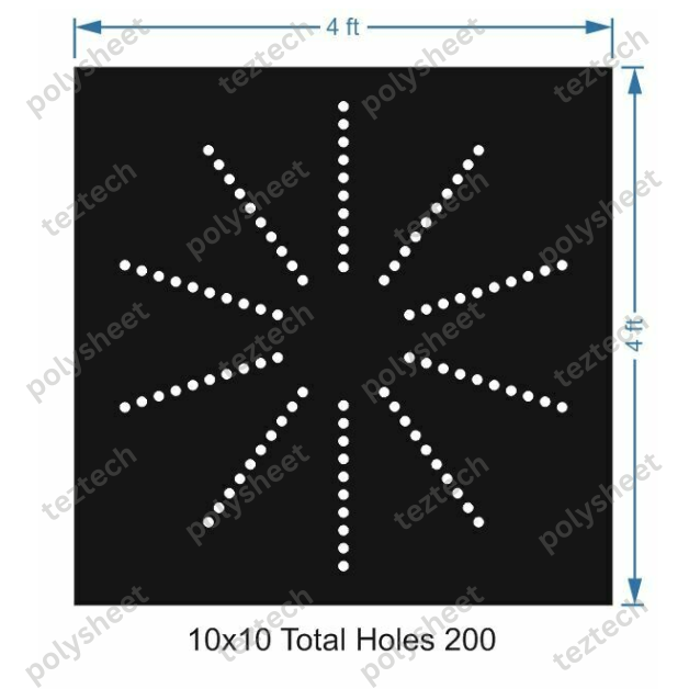 CR1010-4F CIRCLE 10x10 4x4 FT TOTAL HOLES 100