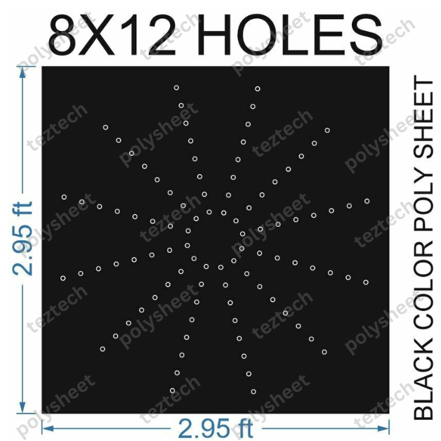 CR-812-3F CIRCLE 8X12 3X3 FT TOTAL HOLES 96