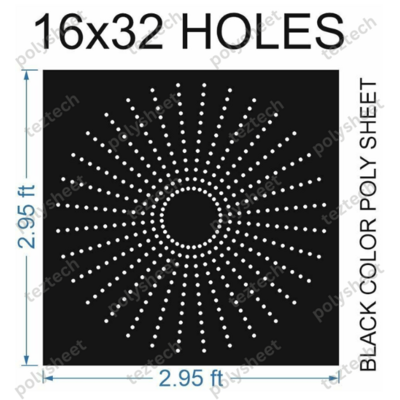 CR1632-3F CIRCLE 16X32 3X3 FT TOTAL HOLES 512