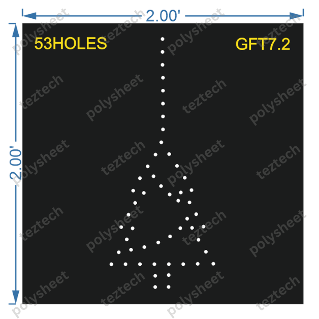 GFT7.2 GIFT 2X2 FEET 53 HOLES
