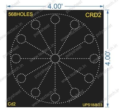 CRD2 CIRCLE WITH DESIGN 4X4 FEET 568 HOLES