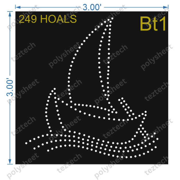 BT1  BOAT  3X3 FT  249 HOLES