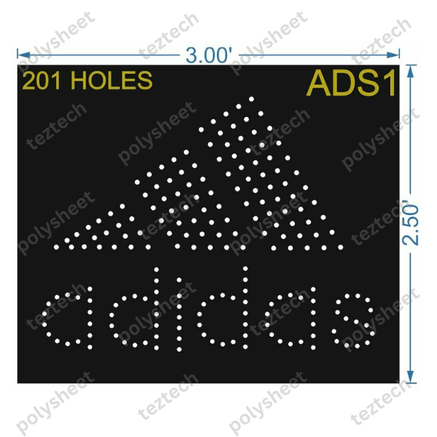 ADS1 ADIDAS 2.5X3 FEET 201 HOLES