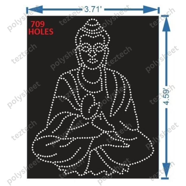 BDH1 BUDHHA 3.7X4.6 FT 709 HOLES