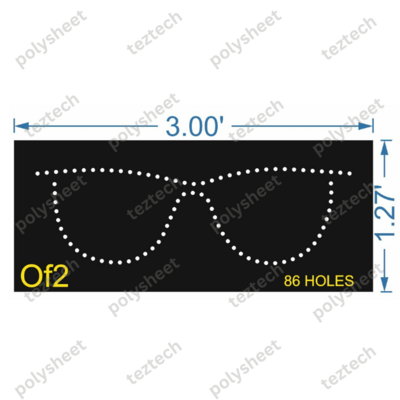 OF2 OPTICAL 3X1.27FEET 86 HOLES