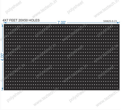 SCR203 4X7 FEET 20X50 HOLES SCREEN TOTAL HOLES=1000