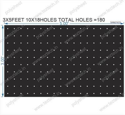 SCR403 	3X5 FEET 10X18 HOLES SCREEN TOTAL HOLES=180