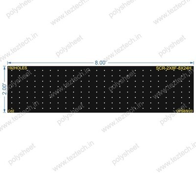 SCR109 2X8 FEET 8X24 HOLES SCREEN TOTAL HOLES=192