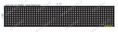 SCR135	1X5.17 FEET 10X50 HOLES SCREEN TOTAL HOLES=500