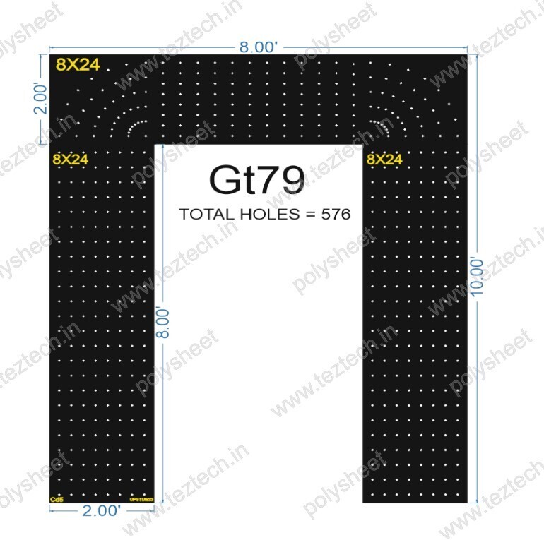 GT79 GATE TOTAL HOLES 576 (3 PARTS)