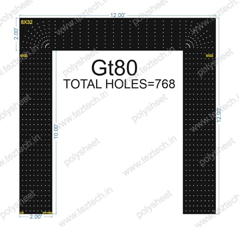 GT80 GATE TOTAL HOLES 768 (3 PARTS)