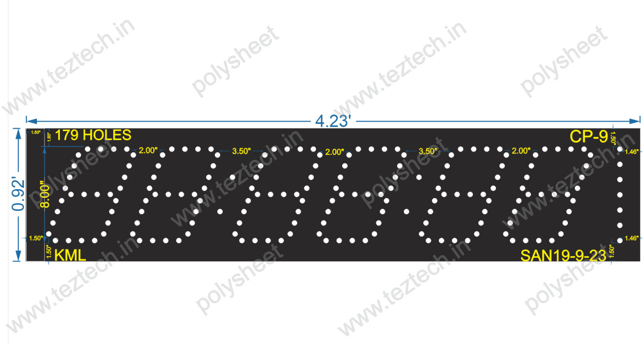CP-9  CLOCK 179HOLES