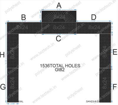 GT82 GATE TOTAL HOLES 1536 (8PARTS)