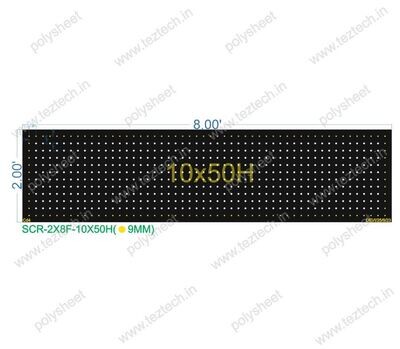 SCR125 2X8 FEET 10X50 HOLES SCREEN TOTAL HOLES=500 WITH 9MM BORDER