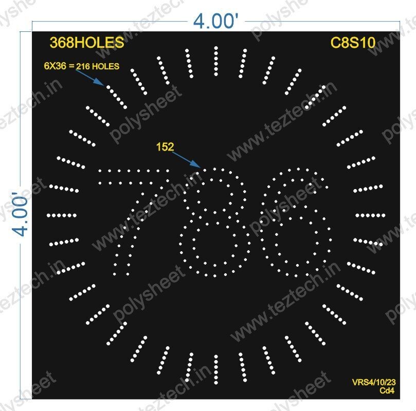 C8S10 786 WITH CIRCLE 4X4 FEET