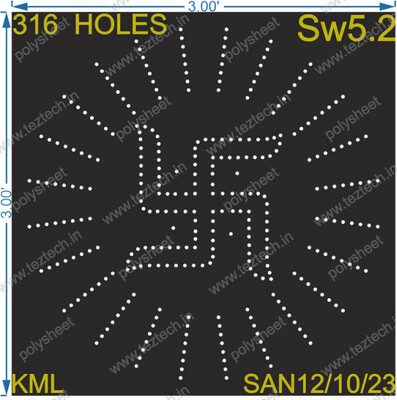 SW5.2 SWASTIK 3X3 FT 316 HOLES
