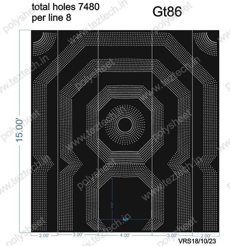 GT86 GATE 15X14 FEET TOTAL HOLES 7480