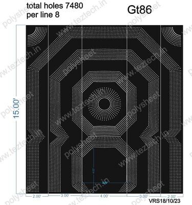 GT86 GATE 15X14 FEET TOTAL HOLES 7480