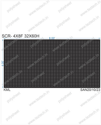 SCR225 4X8 FEET 32X60 HOLES SCREEN TOTAL HOLES=1920