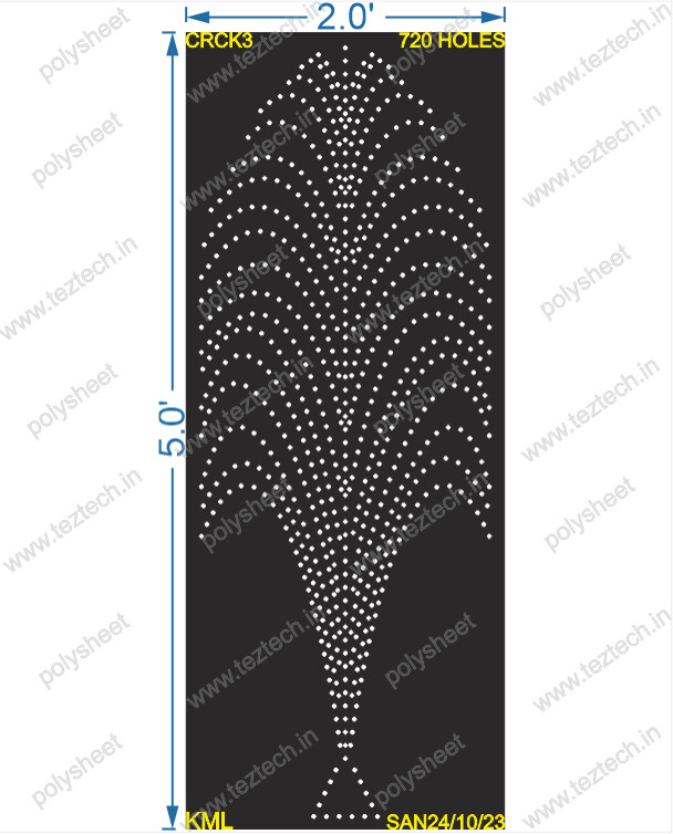 CRCK3  CRACKER 2X5FEET 720HOLES