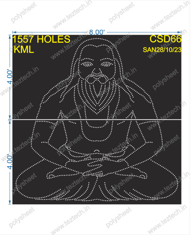CSD66 GURUDHASIDAS BABA 8X8 FEET 1557HOLES