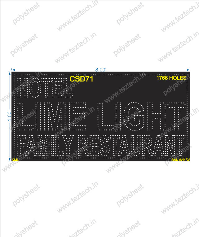 CSD71 NAME BOARD 4X8 FEET 1766HOLES