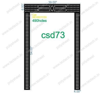CSD73  CUSTOMIZE GATE  60x39INCH  490HOLES