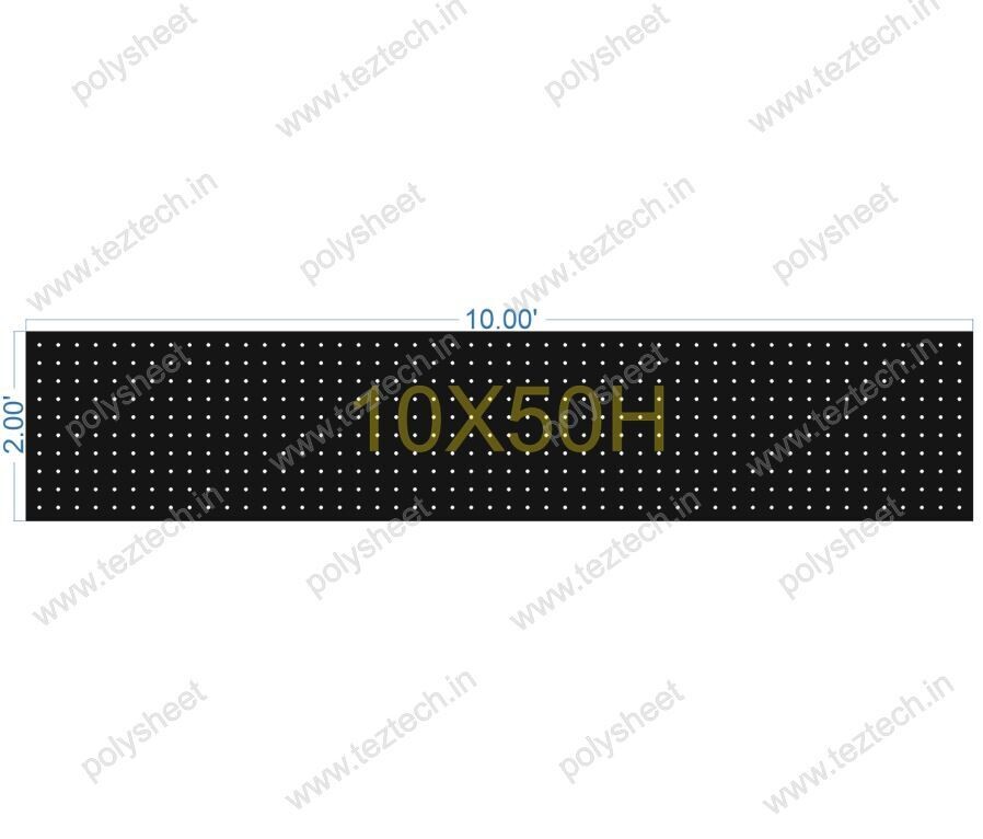 SCR119 2X10 FEET 10X50 HOLES SCREEN TOTAL HOLES=500