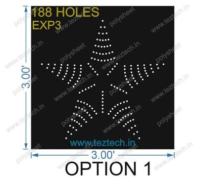 EXP3 STAR DESIGE 3X3 FT 188 HOLES