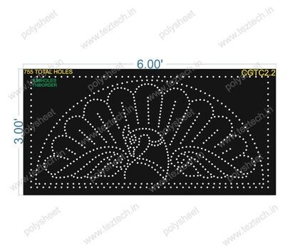 CGTC2.2 CROWN WITH BORDER 3X6 FEET 639 HOLES