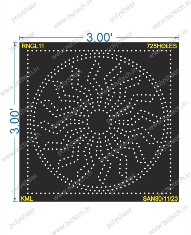RNGL11 RANGOLI 3X3FEET 725HOLES