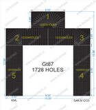 GT87 GATE  15X15 FEET TOTAL 1728HOLES (5 PARTS)