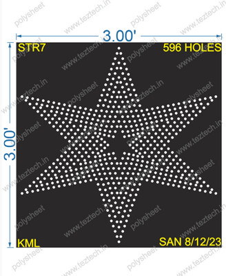 STR7 STAR 3X3 FEET 596 HOLES
